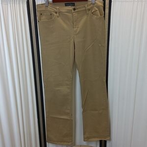 Lauren Ralph Lauren Jeans, Classic Straight, Tan, Sz 14